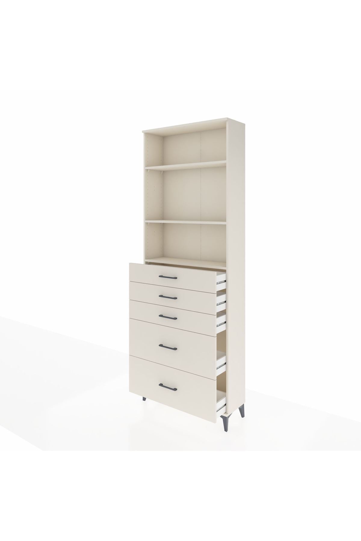 Arges Dolap 3 Raflı 5 Çekmeceli 88x30x243 Aytaşı-Aytaşı