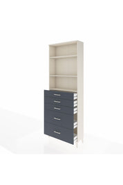 Arges Dolap 3 Raflı 5 Çekmeceli 88x30x243 Aytaşı-Antrasit