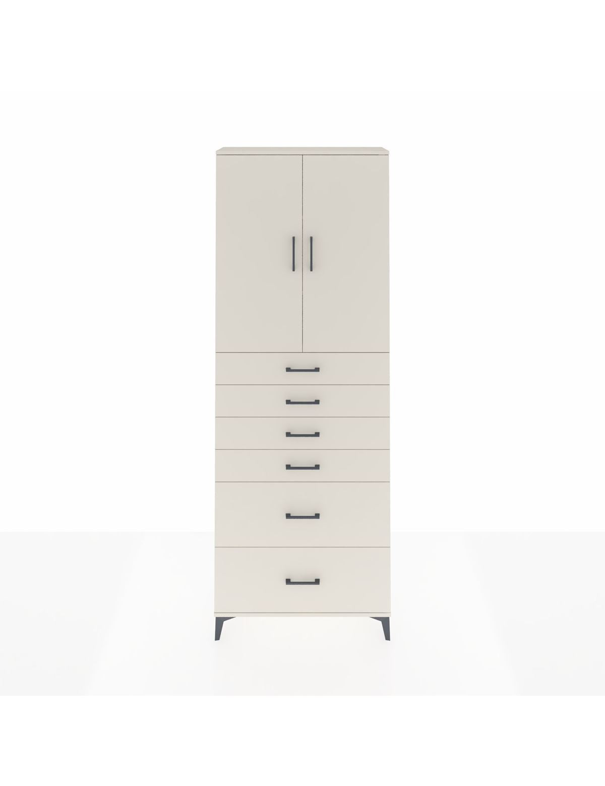 Arges Dolap 3 Raflı 6 Çekmeceli 2 Kapaklı 88x30x243 Aytaşı-Aytaşı