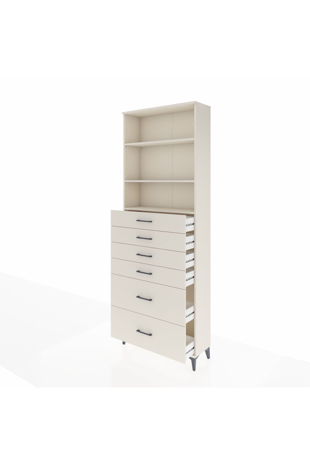 Arges Dolap 3 Raflı 6 Çekmeceli 88x30x243 Aytaşı-Aytaşı