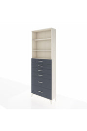 Arges Dolap 3 Raflı 6 Çekmeceli 88x30x243 Aytaşı-Antrasit