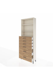 Arges Dolap 3 Raflı 6 Çekmeceli 88x30x243 Aytaşı-Çam