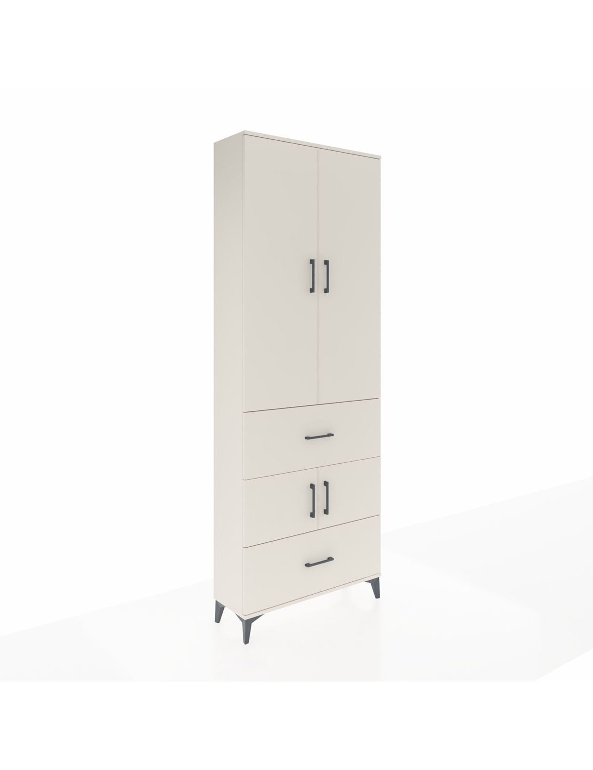 Arges Dolap 5 Raflı 2 Çekmeceli 4 Kapaklı 88x30x243 Aytaşı-Aytaşı