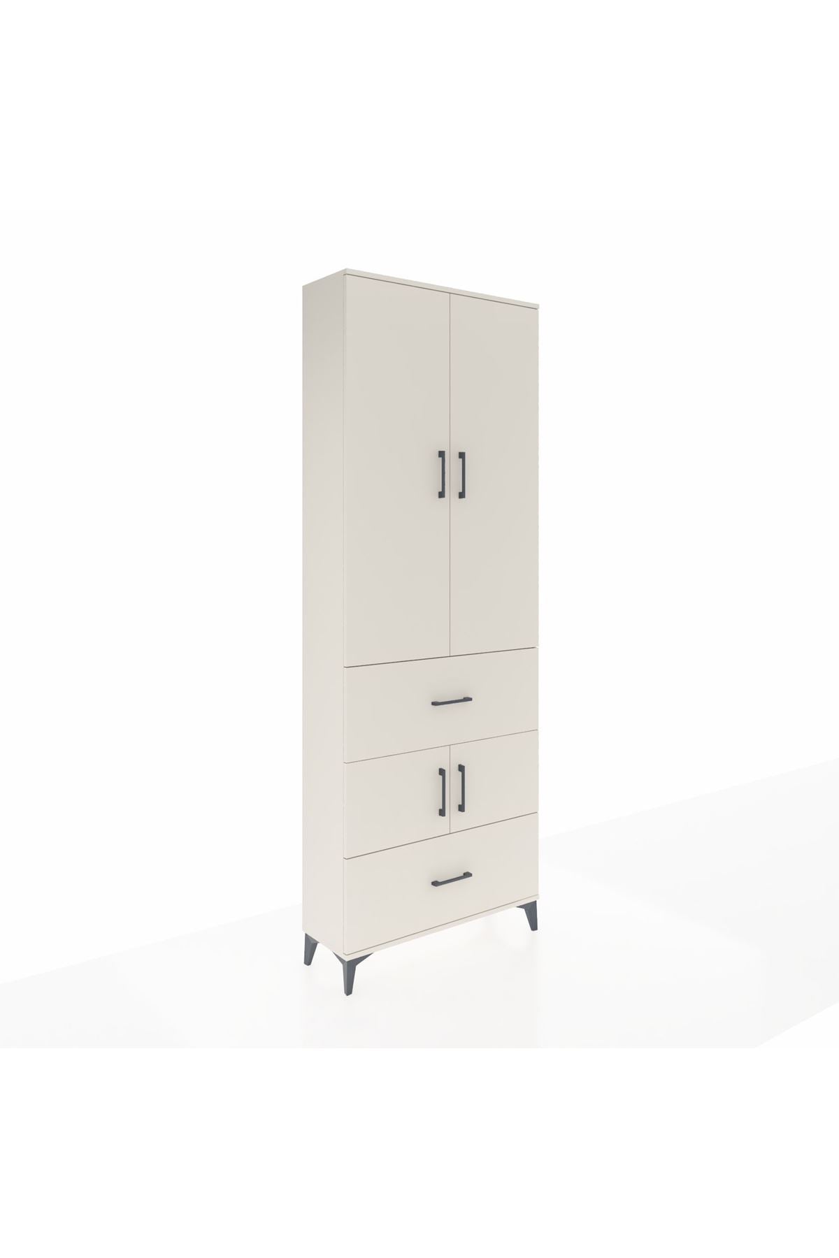 Arges Dolap 5 Raflı 2 Çekmeceli 4 Kapaklı 88x30x243 Aytaşı-Aytaşı