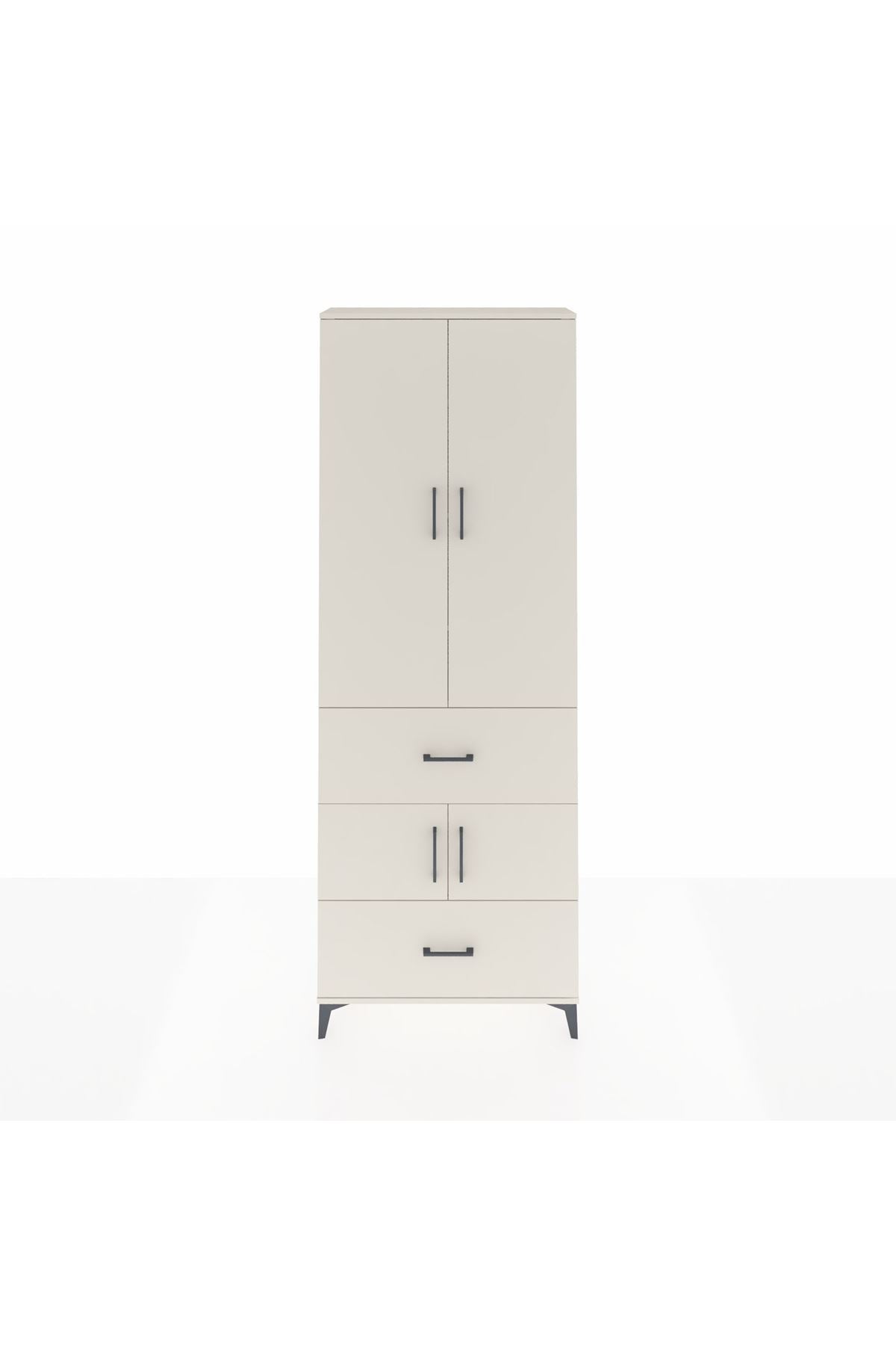 Arges Dolap 5 Raflı 2 Çekmeceli 4 Kapaklı 88x30x243 Aytaşı-Aytaşı