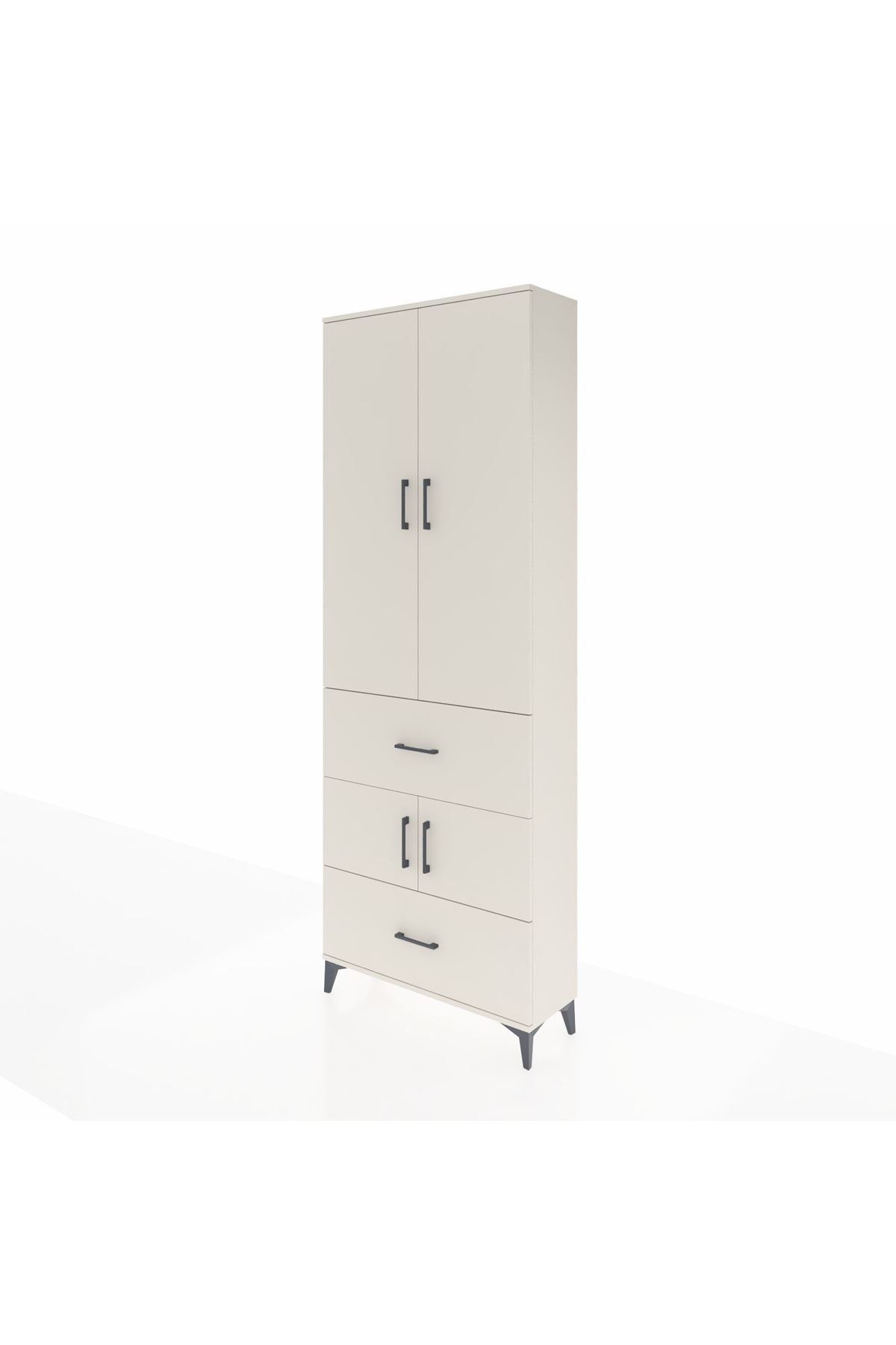 Arges Dolap 5 Raflı 2 Çekmeceli 4 Kapaklı 88x30x243 Aytaşı-Aytaşı