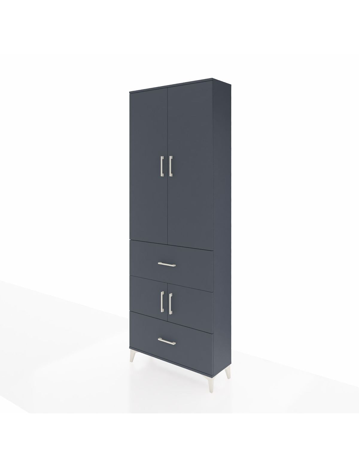 Arges Dolap 5 Raflı 2 Çekmeceli 4 Kapaklı 88x30x243 - S33M145V5A