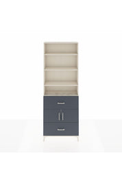 Arges Dolap 5 Raflı 2 Çekmeceli 2 Kapaklı 88x30x243 Aytaşı-Antrasit