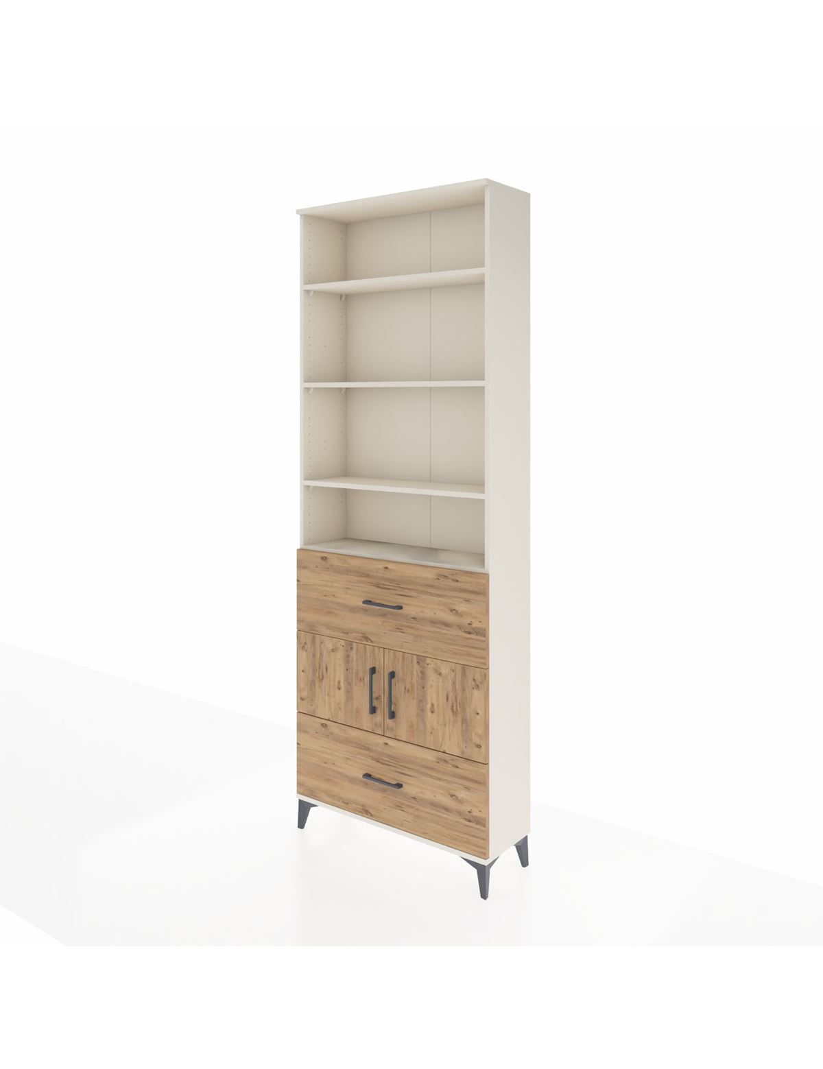 Arges Dolap 5 Raflı 2 Çekmeceli 2 Kapaklı 88x30x243 - S33M146V3A