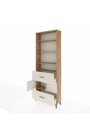 Arges Dolap 5 Raflı 2 Çekmeceli 2 Kapaklı 88x30x243 Çam-Aytaşı