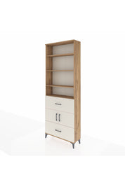 Arges Dolap 5 Raflı 2 Çekmeceli 2 Kapaklı 88x30x243 Çam-Aytaşı