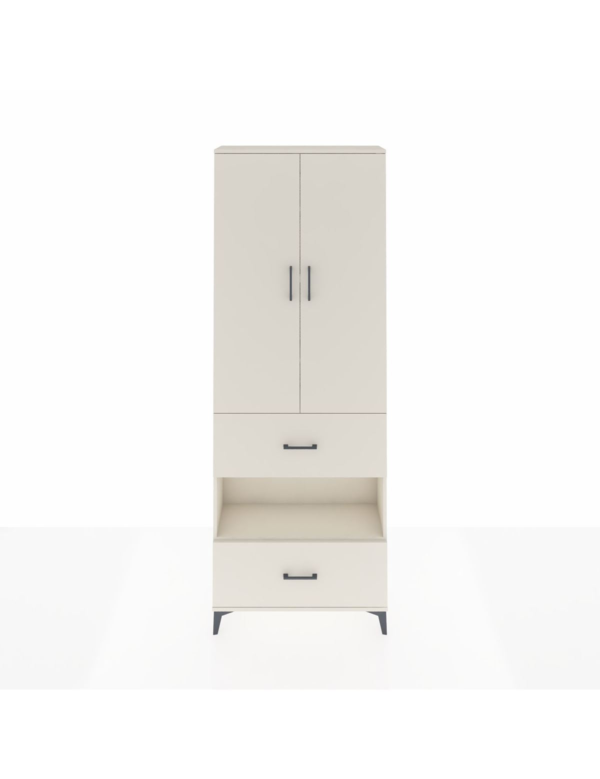 Arges Dolap 5 Raflı 2 Çekmeceli 2 Kapaklı 88x30x243 Aytaşı-Aytaşı