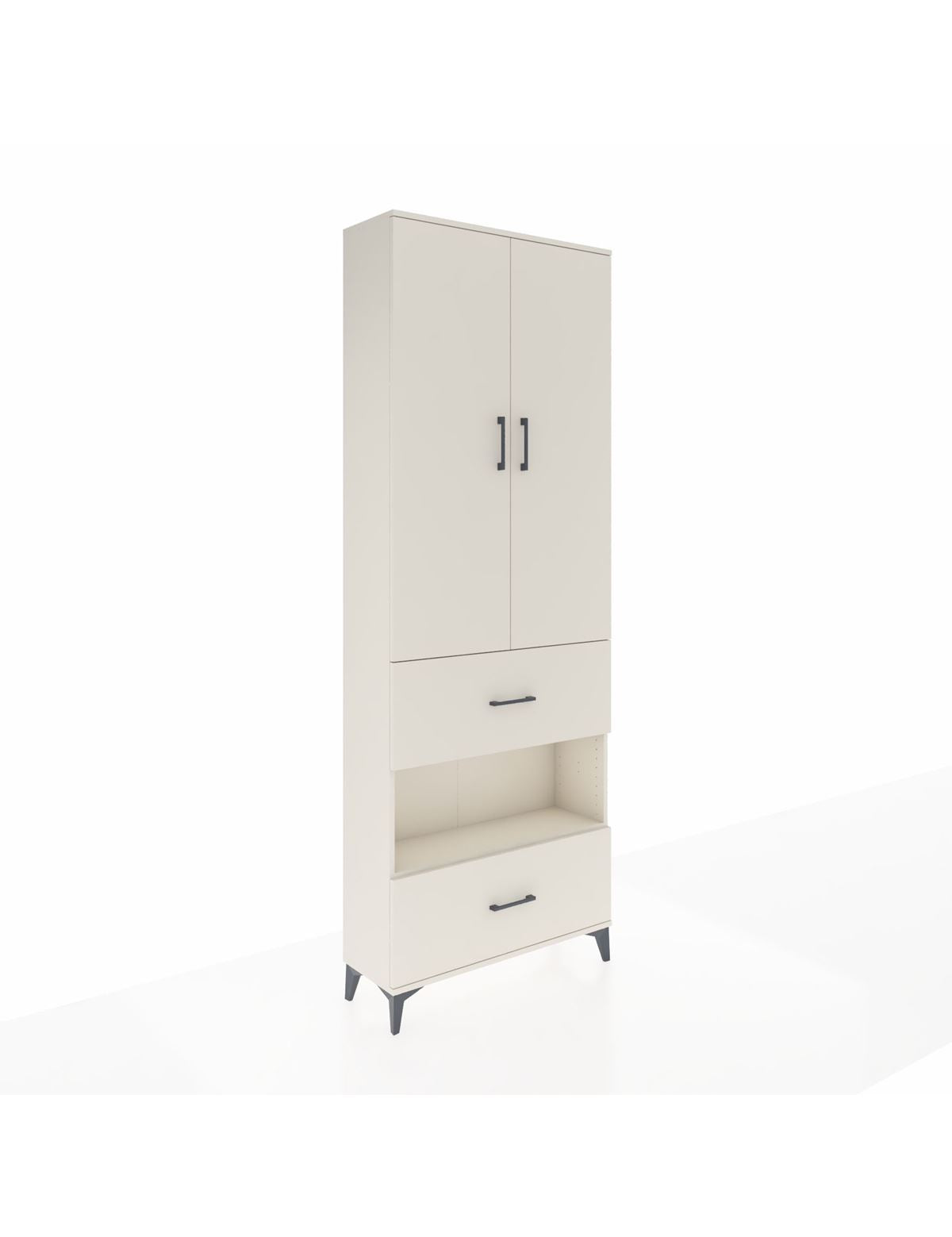 Arges Dolap 5 Raflı 2 Çekmeceli 2 Kapaklı 88x30x243 Aytaşı-Aytaşı