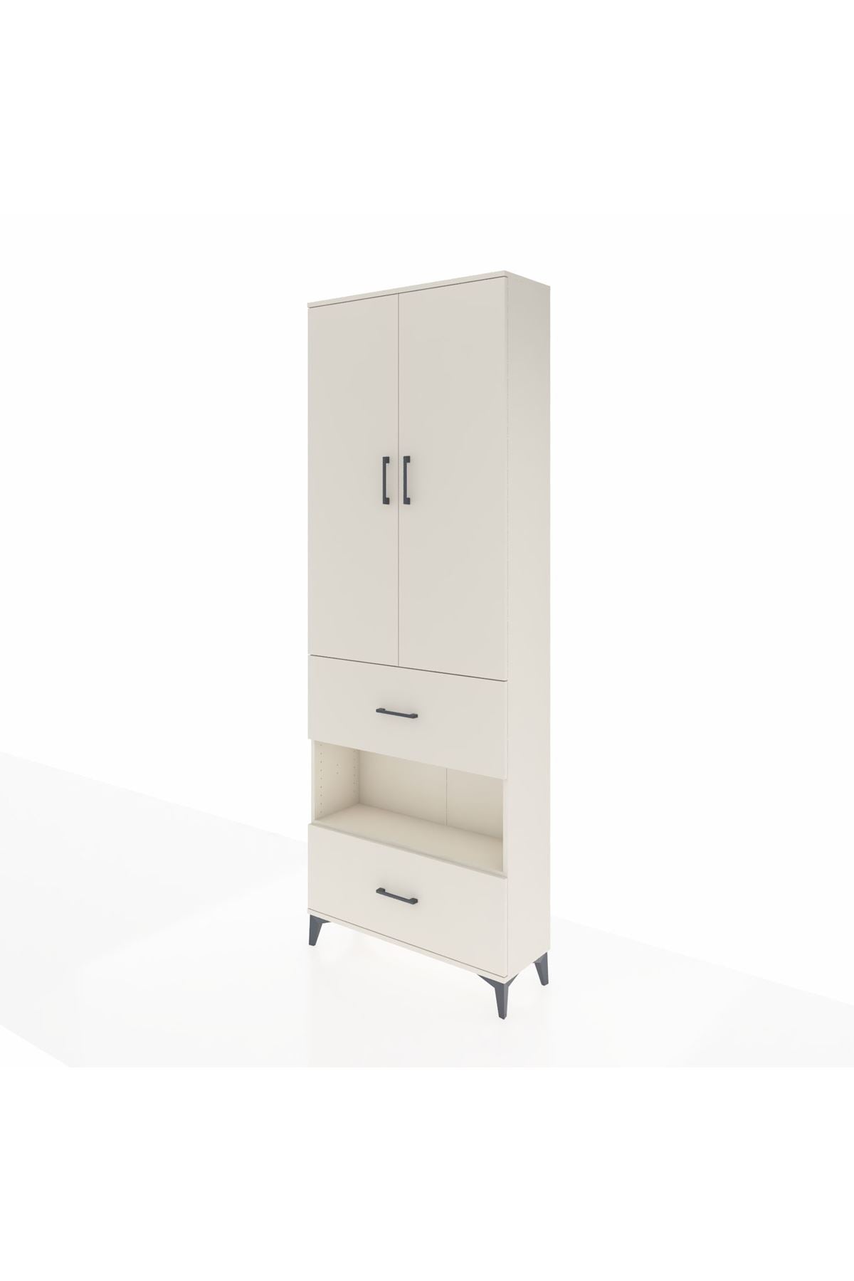 Arges Dolap 5 Raflı 2 Çekmeceli 2 Kapaklı 88x30x243 Aytaşı-Aytaşı