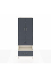 Arges Dolap 5 Raflı 2 Çekmeceli 2 Kapaklı 88x30x243 Aytaşı-Antrasit