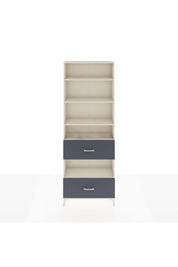 Arges Dolap 5 Raflı 2 Çekmeceli 88x30x243 Aytaşı-Antrasit