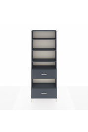 Arges Dolap 5 Raflı 2 Çekmeceli 88x30x243 Antrasit-Antrasit