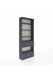 Arges Dolap 5 Raflı 2 Çekmeceli 88x30x243 Antrasit-Antrasit