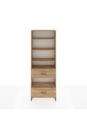 Arges Dolap 5 Raflı 2 Çekmeceli 88x30x243 Çam-Çam