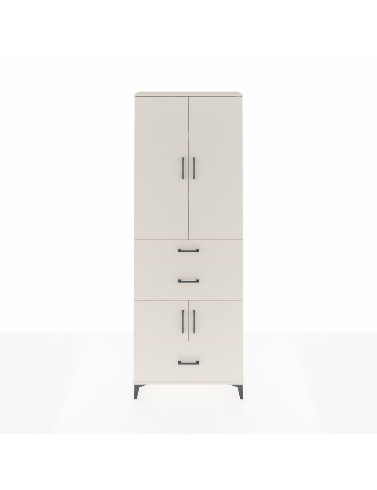 Arges Dolap 4 Raflı 3 Çekmeceli 4 Kapaklı 88x30x243 Aytaşı-Aytaşı