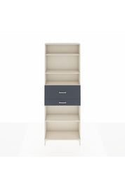 Arges Dolap 4 Raflı 2 Çekmeceli 88x30x243 Aytaşı-Antrasit