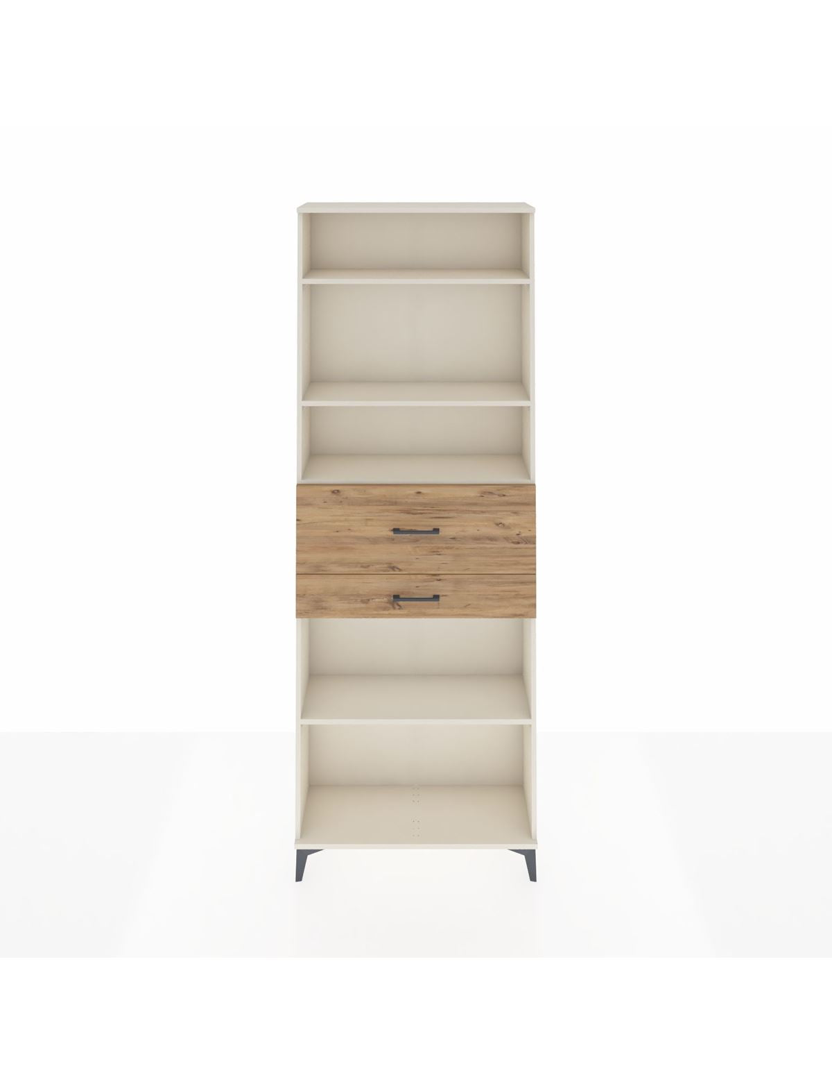 Arges Dolap 4 Raflı 2 Çekmeceli 88x30x243 Aytaşı-Çam