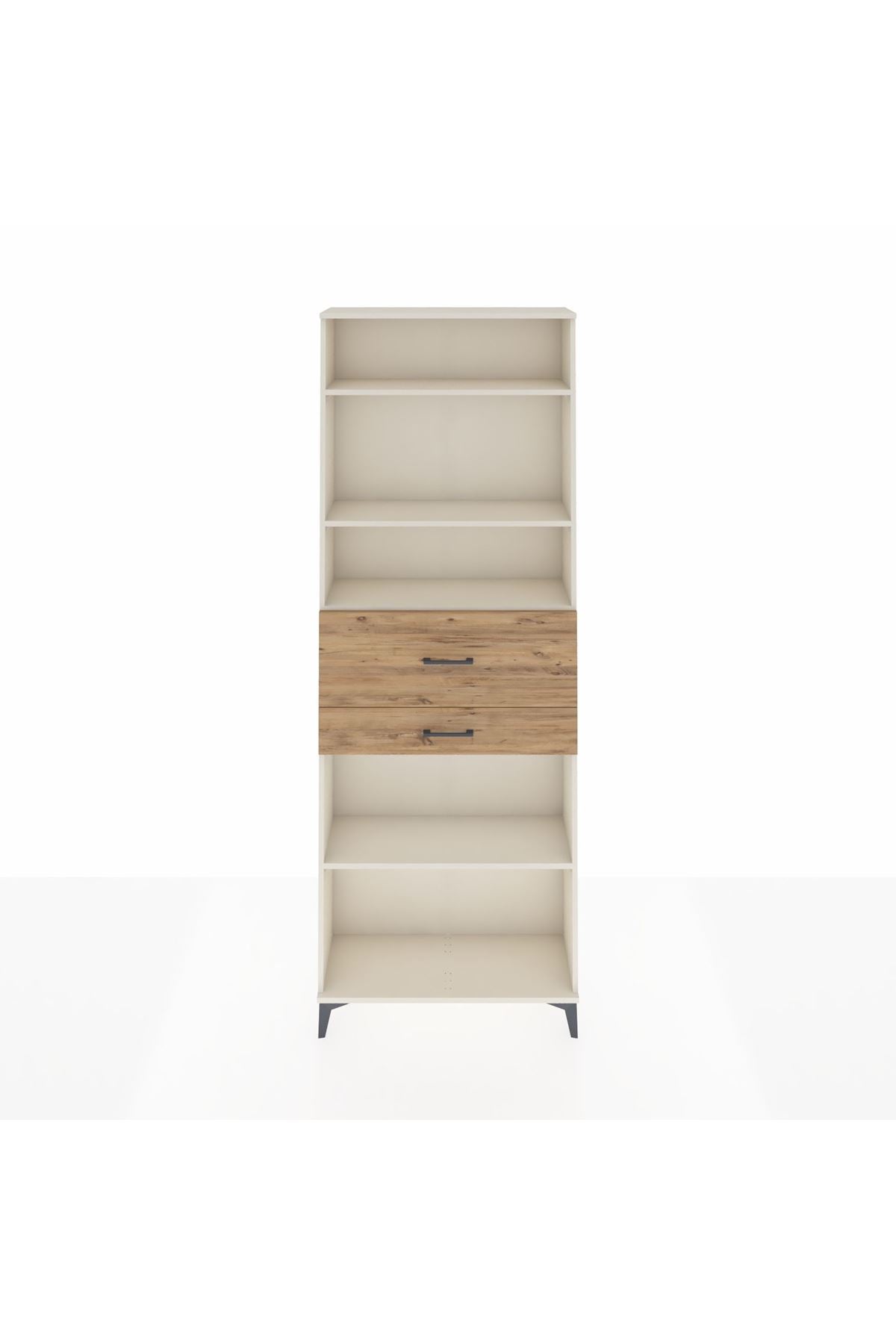 Arges Dolap 4 Raflı 2 Çekmeceli 88x30x243 Aytaşı-Çam