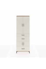 Arges Dolap 4 Raflı 3 Çekmeceli 4 Kapaklı 88x30x243 Çam-Aytaşı