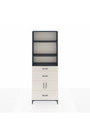 Arges Dolap 4 Raflı 3 Çekmeceli 2 Kapaklı 88x30x243 Antrasit-Aytaşı