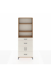 Arges Dolap 4 Raflı 3 Çekmeceli 2 Kapaklı 88x30x243 Çam-Aytaşı