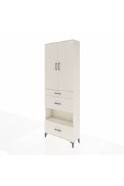 Arges Dolap 4 Raflı 3 Çekmeceli 2 Kapaklı 88x30x243 Aytaşı-Aytaşı