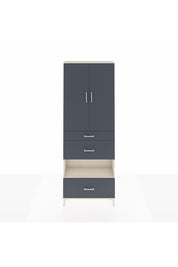 Arges Dolap 4 Raflı 3 Çekmeceli 2 Kapaklı 88x30x243 Aytaşı-Antrasit