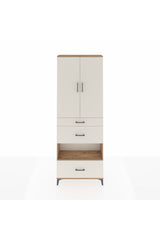 Arges Dolap 4 Raflı 3 Çekmeceli 2 Kapaklı 88x30x243