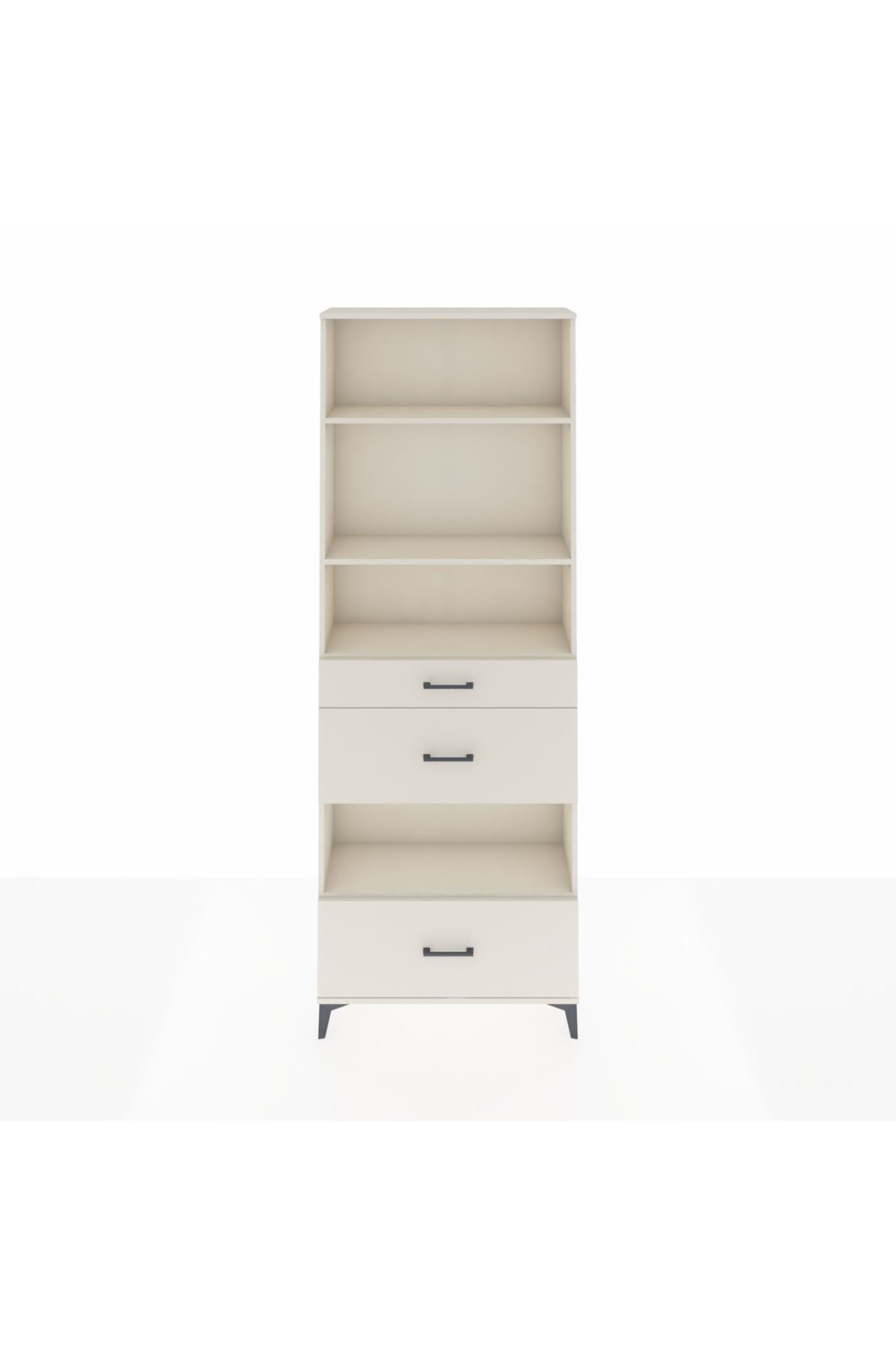 Arges Dolap 4 Raflı 3 Çekmeceli 88x30x243 Aytaşı-Aytaşı