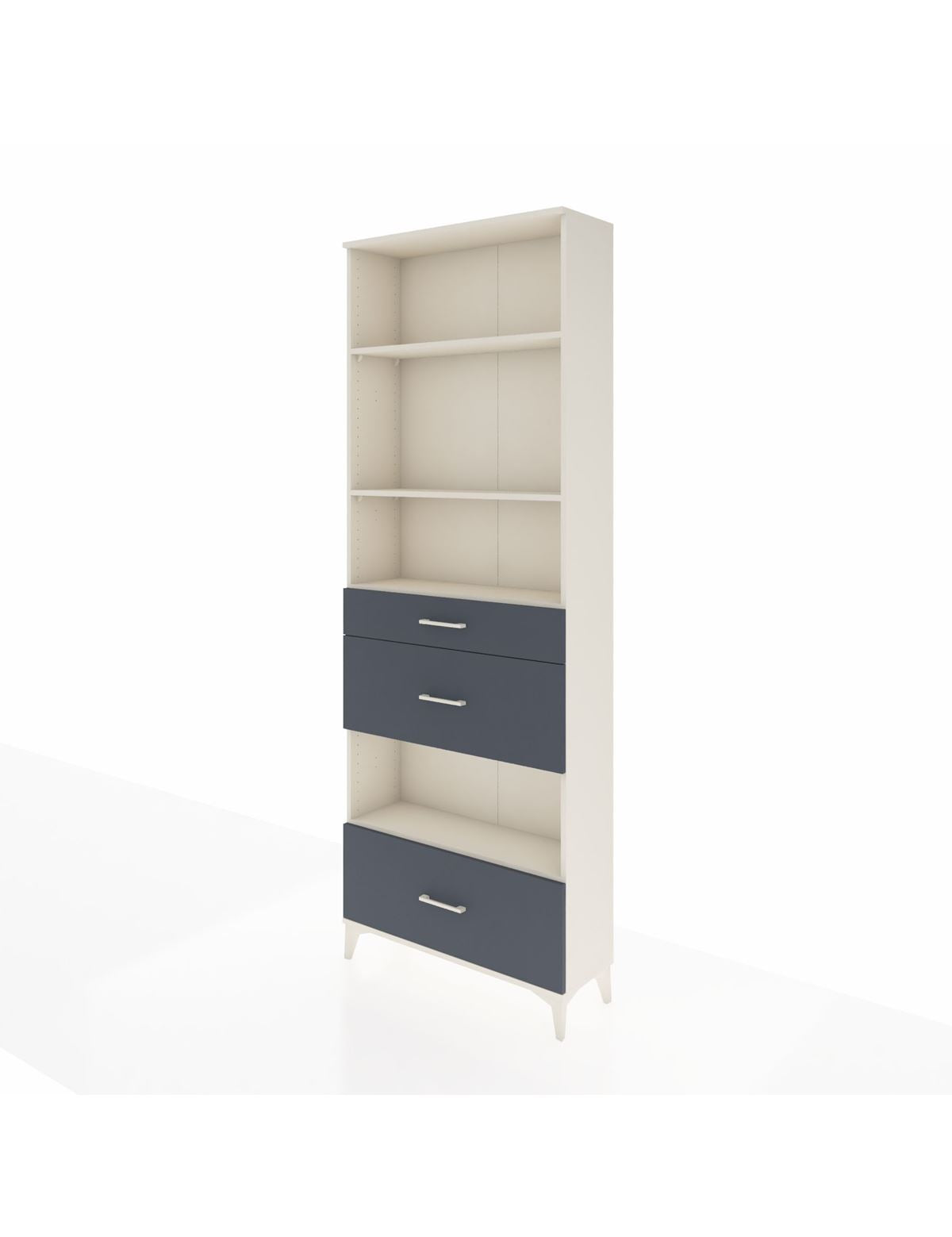 Arges Dolap 4 Raflı 3 Çekmeceli 88x30x243 - S33M152V2A