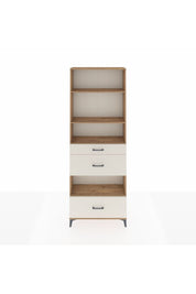 Arges Dolap 4 Raflı 3 Çekmeceli 88x30x243 Çam-Aytaşı