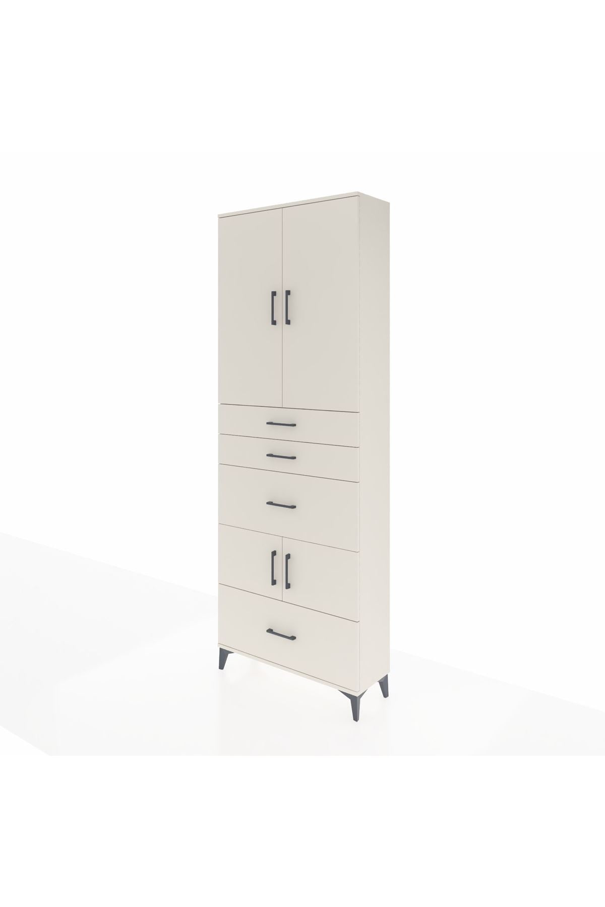 Arges Dolap 4 Raflı 4 Çekmeceli 4 Kapaklı 88x30x243 Aytaşı-Aytaşı