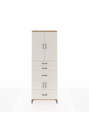 Arges Dolap 4 Raflı 4 Çekmeceli 4 Kapaklı 88x30x243 Çam-Aytaşı