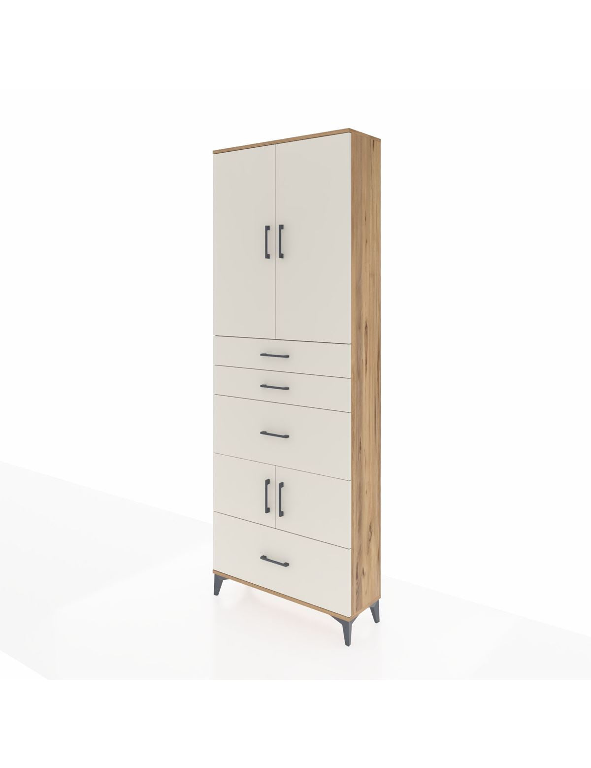 Arges Dolap 4 Raflı 4 Çekmeceli 4 Kapaklı 88x30x243 - S33M153V7A