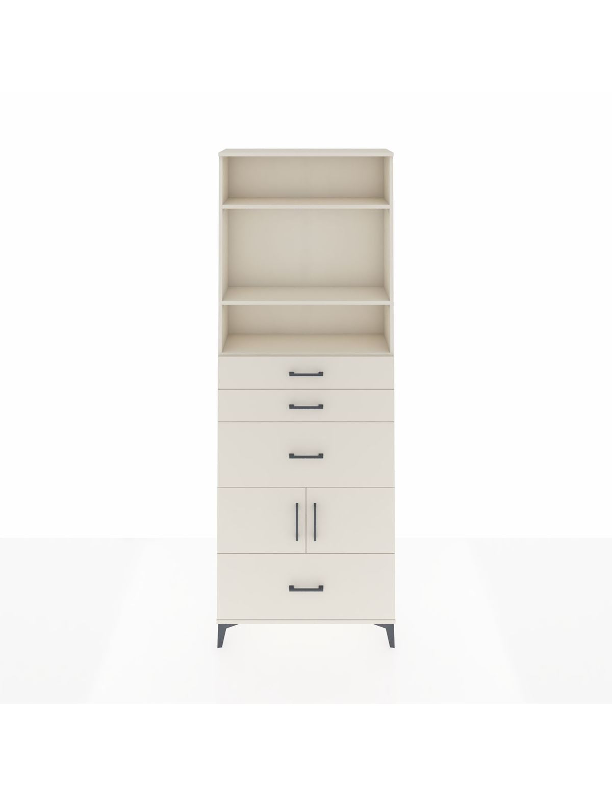 Arges Dolap 4 Raflı 4 Çekmeceli 2 Kapaklı 88x30x243 Aytaşı-Aytaşı