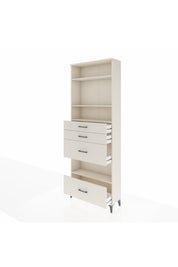 Arges Dolap 4 Raflı 4 Çekmeceli 88x30x243 - S33M156V1A
