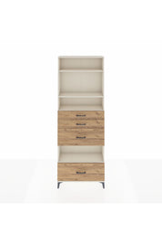 Arges Dolap 4 Raflı 4 Çekmeceli 88x30x243 Aytaşı-Çam