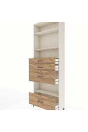 Arges Dolap 4 Raflı 4 Çekmeceli 88x30x243 Aytaşı-Çam