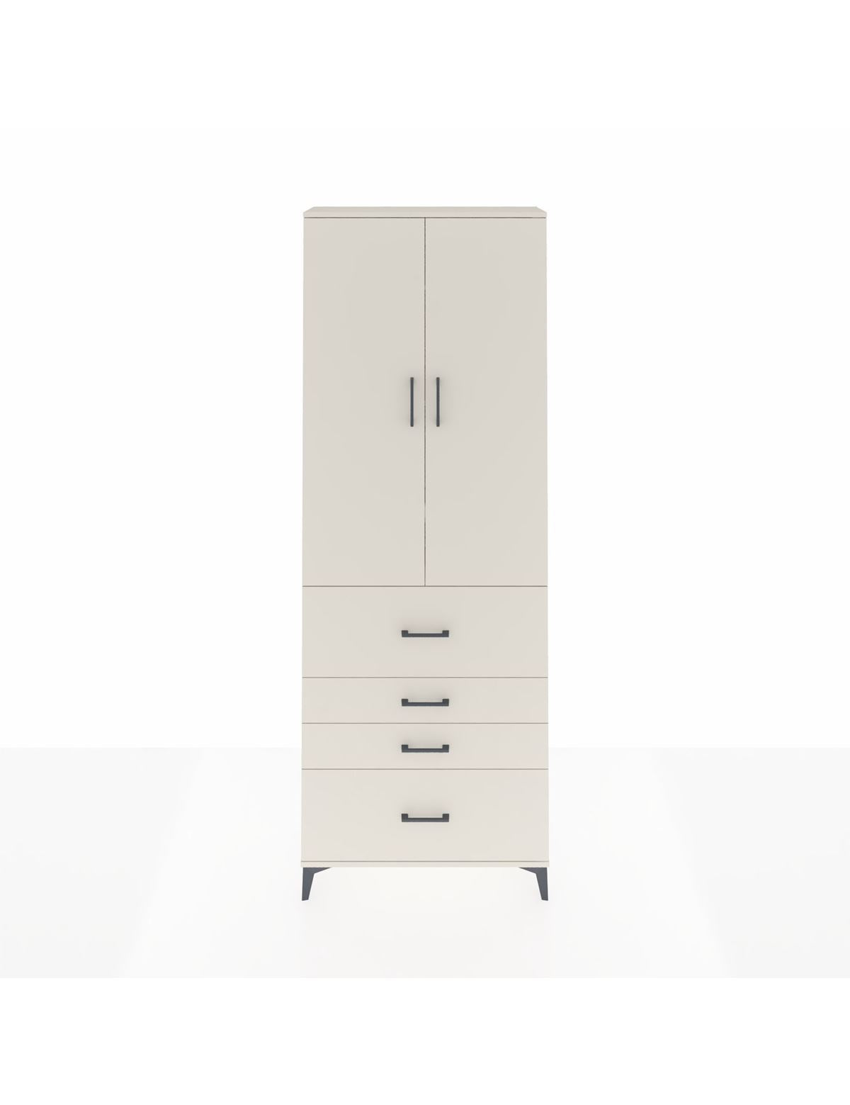 Arges Dolap 4 Raflı 4 Çekmeceli 2 Kapaklı 88x30x243 Aytaşı-Aytaşı