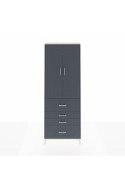 Arges Dolap 4 Raflı 4 Çekmeceli 2 Kapaklı 88x30x243 Aytaşı-Antrasit