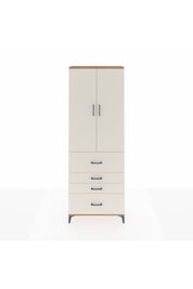 Arges Dolap 4 Raflı 4 Çekmeceli 2 Kapaklı 88x30x243 Çam-Aytaşı