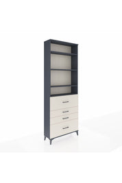 Arges Dolap 4 Raflı 4 Çekmeceli 88x30x243 Antrasit-Aytaşı