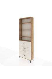 Arges Dolap 4 Raflı 4 Çekmeceli 88x30x243 Çam-Aytaşı