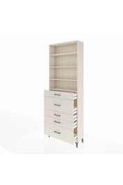 Arges Dolap 4 Raflı 5 Çekmeceli 88x30x243 Aytaşı-Aytaşı