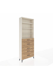 Arges Dolap 4 Raflı 5 Çekmeceli 88x30x243 - S33M160V3A